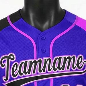 Maillots de baseball personnalisés en gros avec logo, pour jeunes, à motif uni, vêtements de sport, sublimation, fabriqués à un prix compétitif - Product Image 4