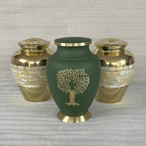 Urna Funeraria de Latón Premium con Árbol de la Vida, Urnas de Cremación Grabadas a Mano, Urnas Personalizadas para Cenizas Humanas, Urnas para Guardar Cenizas de Adultos, Venta al por Mayor - Product Image 2