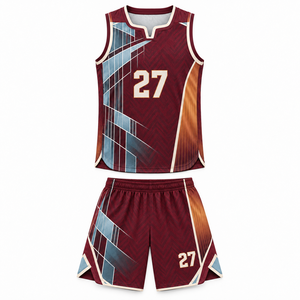 Ensemble Maillot et Short de Basketball Personnalisé – Tenue de Basketball Sublimée avec Col Cranté – Vente en Gros pour Équipes - Product Image 5