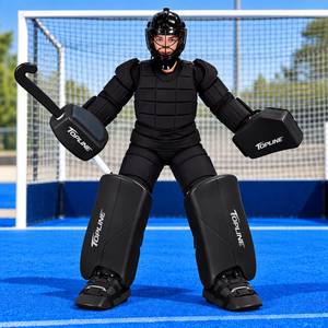 Equipo de portero de hockey sobre césped al por mayor de alta calidad, conjunto completo de equipo de protección, kit de portero negro para entrenamiento - Product Image 1