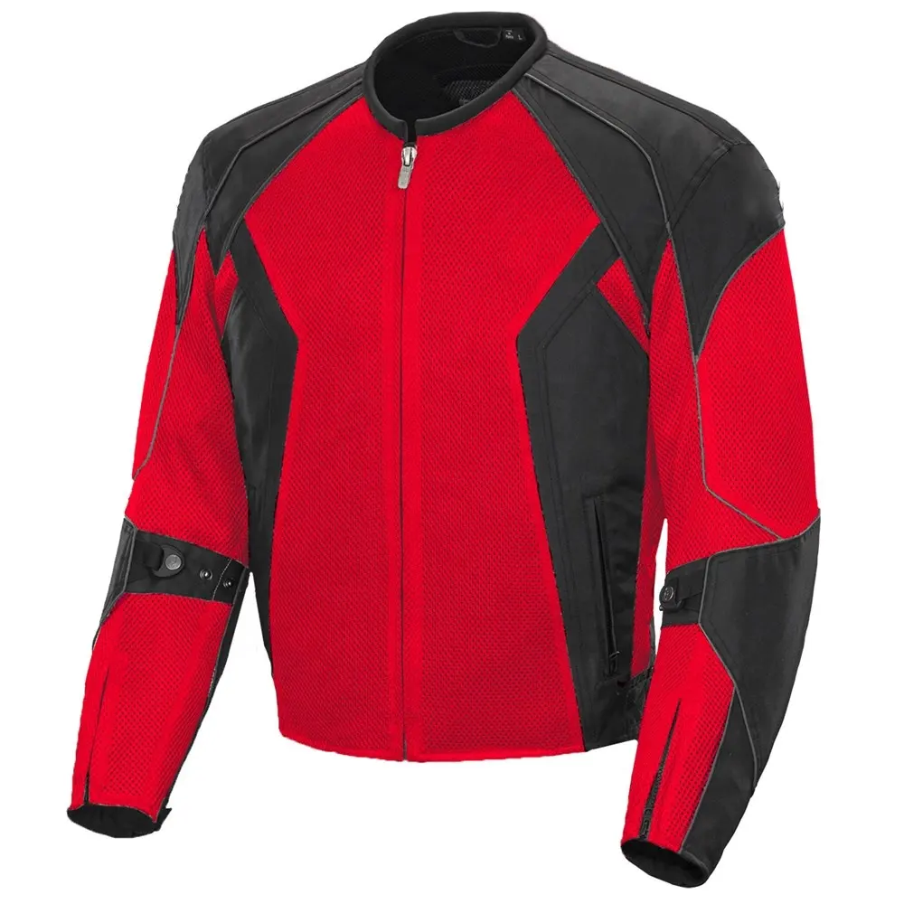 Jaqueta feito sob encomenda de malha para motocicleta, jaqueta respirável de malha para pilotar e correr