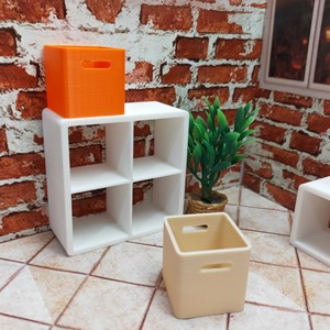 Juego de estantes de almacenamiento en miniatura a escala 1:12, muebles coloridos para casa de muñecas, estante de juguete para decoración de interiores, para mayores de 14 años - Product Image 4