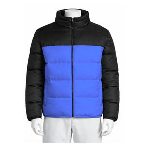 Men puffer <b>jacket</b> breathable fabric long sleeve regular fit design stands collar zipper custom logo printing men puffer <b>jacket</b> - Product Image 1