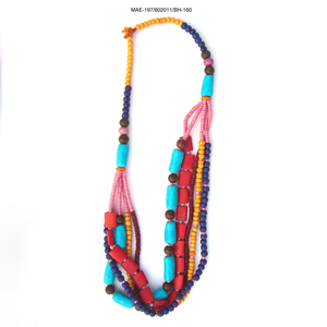 Collar de Cuentas de Hueso Hecho a Mano de Primera Calidad, con Forma de Corazón, Joyería Étnica Moderna para Mujer, Ideal para Bodas y Fiestas, al Mejor Precio al por Mayor, Hinduismo - Product Image 1