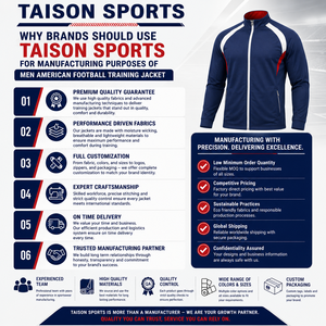 Veste d'entraînement de football américain unisexe, 122 caractères, 330g, polyester premium, interlock, fermeture éclair, panneaux, capuche en polaire - Product Image 5