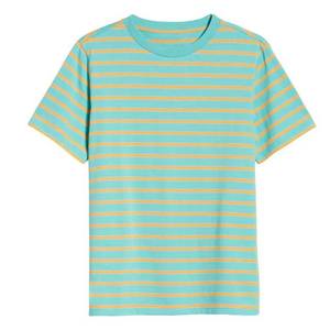 Vente en gros de polos à manches courtes rayés pour hommes, personnalisés, 230 g/m², 100 % coton, blancs - Product Image 5