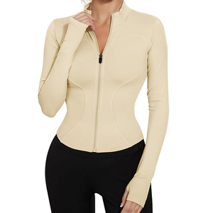 Chaqueta Deportiva de Manga Larga para Mujer, con Cierre Completo, para Fitness, Yoga, Invierno, Cálida, para Gimnasio, Ropa Deportiva, para Correr, Entrenamiento - Product Image 1