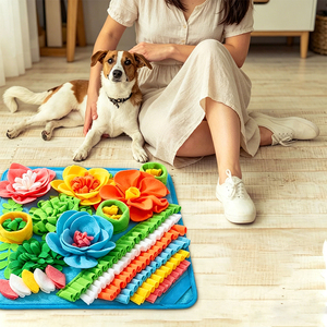 Dog Sniffing Pad Foraging <b>Mat</b> for Cats <b>Small</b> Animals Feeding Puzzle Interactive Toy Smell Training Pet Olfactory Snuffle <b>Mat</b> - Product Image 6