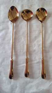 Ensemble de couverts de table en métal avec miroir Cuillère de mariage en acier inoxydable avec manche arc-en-ciel - Product Image 4
