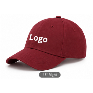 Casquette de baseball bordeaux 5 panneaux unisexe, style décontracté, avec logo frontal, respirante, imperméable, boucle métallique - Product Image 5