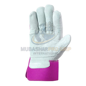 Premium Leather Finish Canadian Rigger Gloves Anti-Slip Heat Resistant Durable Breathable Features for Industrial Applications - Product Image 2