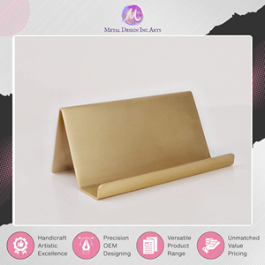Porte-cartes en laiton très demandé pour hôtels, bureaux et commerces, fabriqué en Inde, en vente à prix compétitif - Product Image 3