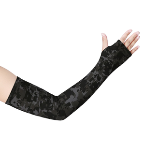 Manchons de protection solaire pour cyclisme en extérieur, camouflage numérique élite, 100 % polyester, sans couture, imprimé dégradé - Product Image 2