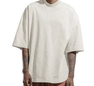 T-shirt Oversize Boxy de Haute Qualité, Vêtements Streetwear Hip Hop, T-shirt Personnalisé avec Logo ou Motif, Lavage Acide, pour Hommes - Product Image 4