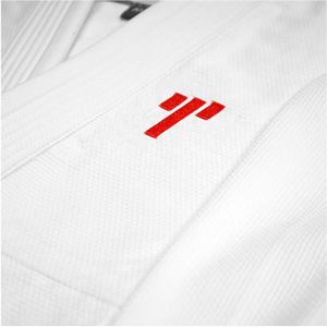 Kimono de judo blanc Trimmy unisexe, coupe classique, 100 % coton, imprimé numérique durable, logo frontal, 400 g, vêtements d'arts martiaux pour adultes - Product Image 4
