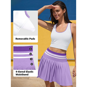 Women’s Sleeveless Tank and Skort Set for Pickleball Pickleball Clothing Set for Women Tank Top with Skort - Product Image 6