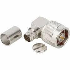 Custom N Female RF Connector 50 Ohm Solder Type BH RA LMR 200 Feedthrough <b>Adapter</b> for Cable Assembly - Product Image 4