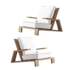 Canapé de jardin en teck moderne avec coussin individuel pour salon et extérieur, fabriqué en Indonésie - Product Image 6