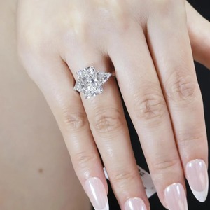 Premium Lab Grown Diamond Ring Vvs Clarity 925 Sterling Silver Custom Luxury Jewelry For Men Women And Special Events for Sale - Product Image 1