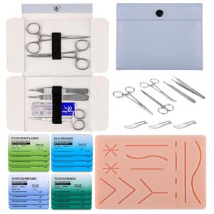 Kit de Práctica de Sutura Reutilizable con Almohadilla de Entrenamiento de Silicona e Instrumentos Quirúrgicos de Acero Inoxidable para Principiantes y Avanzados - Product Image 4