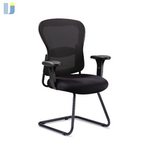Chaise moderne ergonomique en maille pour visiteurs de bureau à mi-dossier avec siège confortable en mousse PU