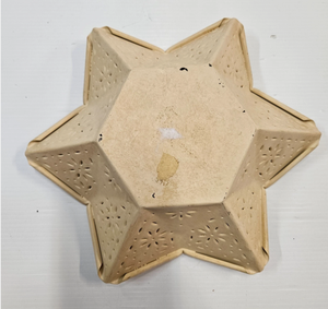 Recipiente de Cerámica Stellar Flora, Cuenco con Relieve Terra Starlet, Bandeja Hexagonal con Diseño de Flores Silvestres, Plato de Cerámica con Forma de Estrella, Hexa Star - Product Image 4