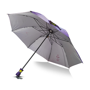 Parapluie de voyage compact PUMA7 Violet 2 plis pour hommes et femmes, parapluie de pluie léger avec structure en acier allié - Product Image 3