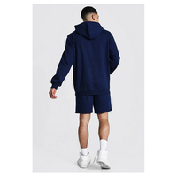 Ensemble court à capuche streetwear pour homme, personnalisé, respirant, séchage rapide, 100 % coton, écologique, antibactérien