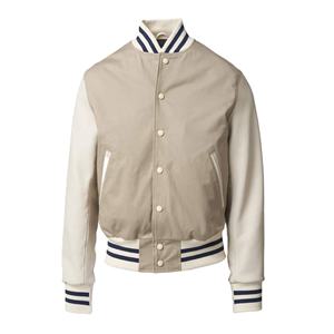 Chaqueta universitaria impermeable de lona de color liso para exteriores, estilo Letterman, para uso diario, excelente para la venta al por mayor. - Product Image 1