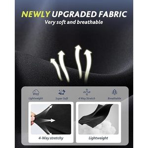 2025 paquete de 4 pantalones cortos deportivos de cintura alta para mujer 5 \ "/8 \" Control de barriga suave Atlético Yoga entrenamiento correr pantalones cortos de gimnasio - Product Image 4