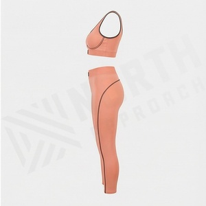 Leggings de yoga sans couture pour adultes, personnalisables avec logo, pour la gym, l'entraînement, le fitness et les activités sportives – Article haut de gamme - Product Image 3