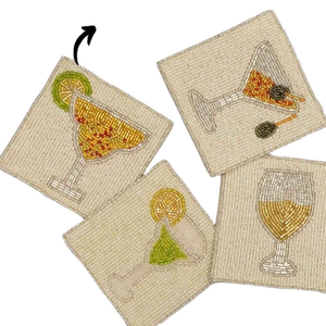Posavasos de Cóctel con Cuentas Hechas a Mano Estilo Boho, Protección de Mesa para Fiestas de Cócteles Elegantes, Idea de Regalo Decorativa - Product Image 2