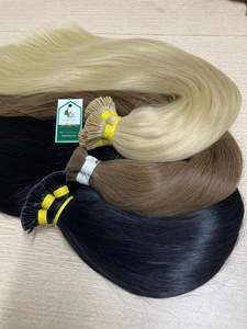 I-Tip 100% Virgin Raw Hair European Hair Keratin Pre Bonded Unprocessed Human Hair Extensions - Product Image 4