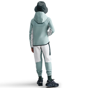 Conjunto deportivo de dos piezas para adolescentes, con sudadera y pantalones a juego, para niños, para la escuela y el tiempo libre. - Product Image 2