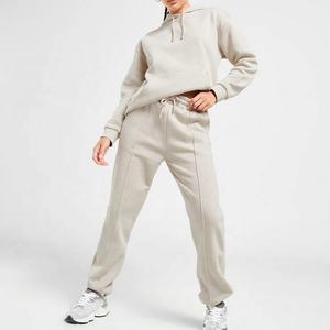 Sudaderas con capucha y pantalones de chándal con logotipo personalizado Conjunto de chándal para mujer 2 Conjunto de dos piezas Pantalones de chándal y Sudadera con capucha Conjunto de sudaderas con capucha para mujer - Product Image 1