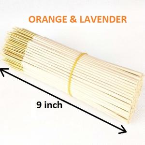 Bâtonnets d'encens orange et lavande naturels, approvisionnement en gros de la meilleure marque (blanc) - Product Image 1