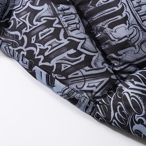 Veste matelassée à capuche pour homme, en toile de fibre de bambou, épaisse, à séchage rapide, réfléchissante, imperméable, coupe-vent, zippée, style streetwear d'hiver - Product Image 4