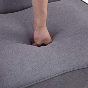 Retro Modern Wooden Single Chair (75 X 69 X 84)cm <b>Grey</b> <b>Fabric</b> by YJ for Living Room - Product Image 5