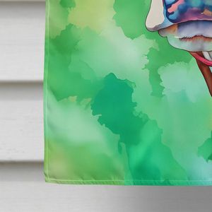 Hippie Animal vaca Casa Grande bandera Multicolor porche manga poste decorativo patio Banner ilustraciones poliéster colgante de pared para casa - Product Image 4