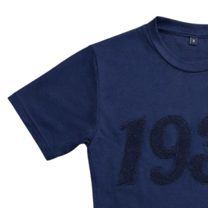 T-shirt en chenille personnalisé avec logo brodé, tee-shirt oversize en coton, streetwear unisexe, vêtements de mode en gros - Product Image 5
