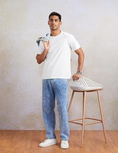 Jeans de Algodón de Corte Holgado para Hombre |   Cintura Media |   Suelto y Relajado |   Pantalones Vaqueros Extra Grandes - Product Image 3