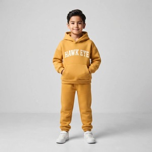 Conjuntos Deportivos de Poliéster/Algodón Estampados o Lisos, Transpirables, Ligeros, de Invierno, Tallas Grandes, Personalizados OEM, para Niños Unisex, Sudaderas con Capucha - Product Image 4