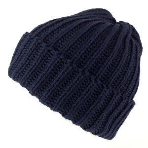 Gorro de Punto Acanalado Estilo Vintage, Multicolor, Accesorio de Viaje Invernal para Todos los Tamaños - Product Image 1