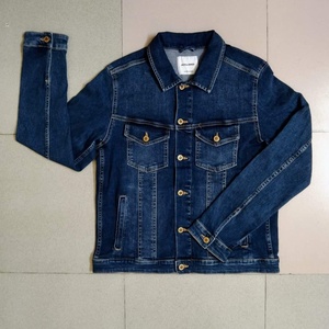 Veste matelassée en denim noir pour hommes de haute qualité personnalisée en gros d'usine 100% coton printemps respirant du Bangladesh - Product Image 3