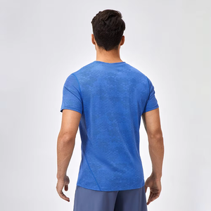 T-shirt de sport pour homme à séchage rapide, haut d'entraînement de gym à manches courtes, haute qualité, vente en gros pour les grossistes - Product Image 5