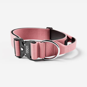 Arnés de neopreno suave y táctico de alta resistencia para perros grandes, conjunto de correa ajustable, acolchado, antitirones - Product Image 4