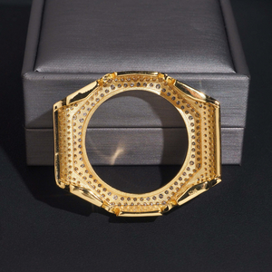 Kit de Modificación de Reloj Starspire Jewels Hip Hop Iced Bezel Moissanite 5600, Caja Cuadrada Personalizada, Chapado en Oro, Lujo y Brillo - Product Image 6
