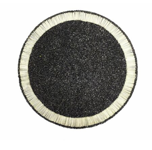 Ensemble de sets de table perlés, sous-plats et dessous de verre avec sous-verres et anneaux de serviette – Prix le plus bas - Product Image 2