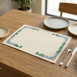 Soft Weave Cotton Table Mat Reusable | Eco Friendly Dining <b>Placemat</b> for Modern Home Durable Washable Stylish Anti Slip Table Mat - Product Image 1