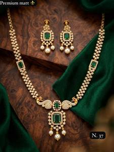 Fancy Collection High Quality Gold Plated Kundan Pearl <b>Necklace</b> Earring Set Latest Designed Women's Wedding Jewelry Classic - Product Image 3